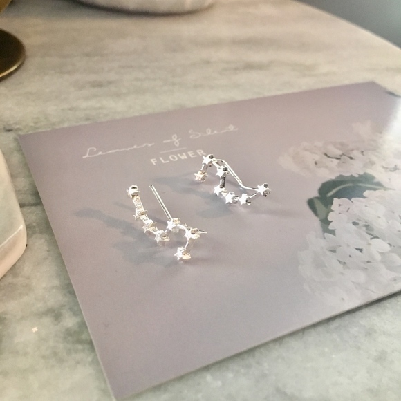 Big Dipper Constellation Star Climber Earrings - Picture 4 of 8